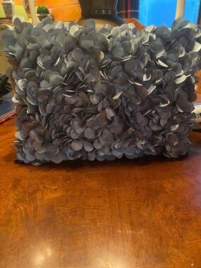 Pier One- Petal accent pillow- light aqua.